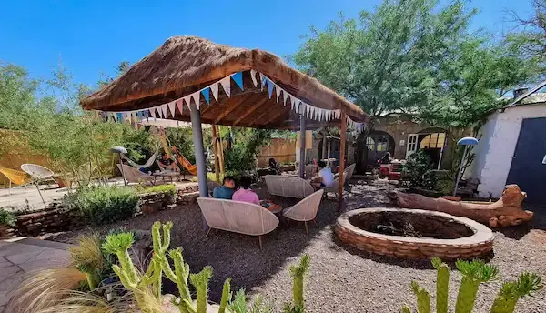 Jardín exterior del Hotel Jardín Atacama